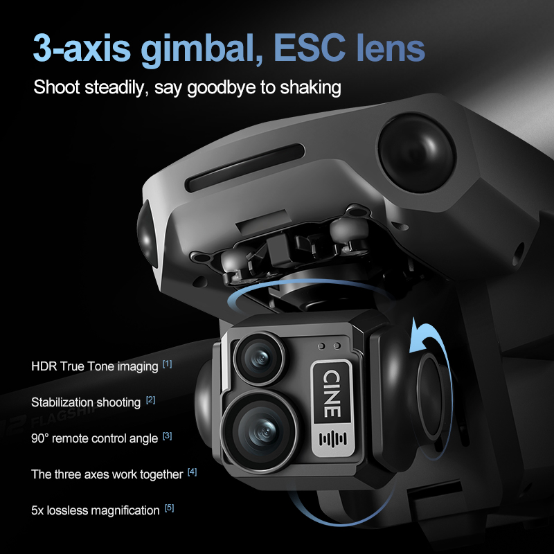 8K 3 Axis Gimbal Brushless 7.2 - مراجعة Drone Lidar وسعره