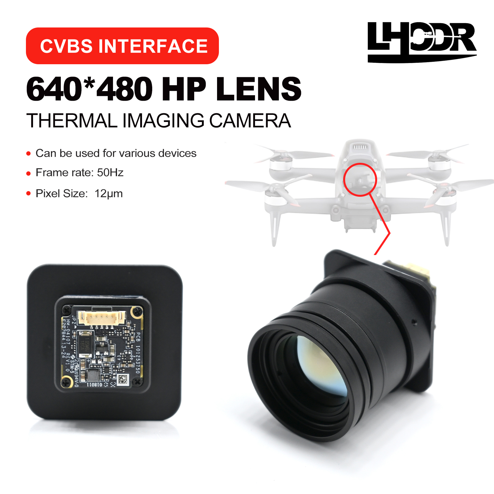 30mm 640x480 pix Drone thermal - مراجعة Drone Aerial Photography وسعره
