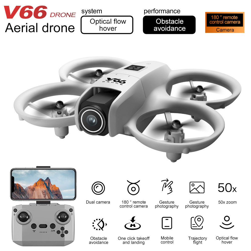 New V66 Mini Drone HD Camera 4 - مراجعة Drone Video Production وسعره
