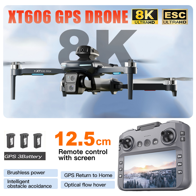 XT606 MAX 3 battery Drone 4k 8 - مراجعة Drone Multispectral وسعره