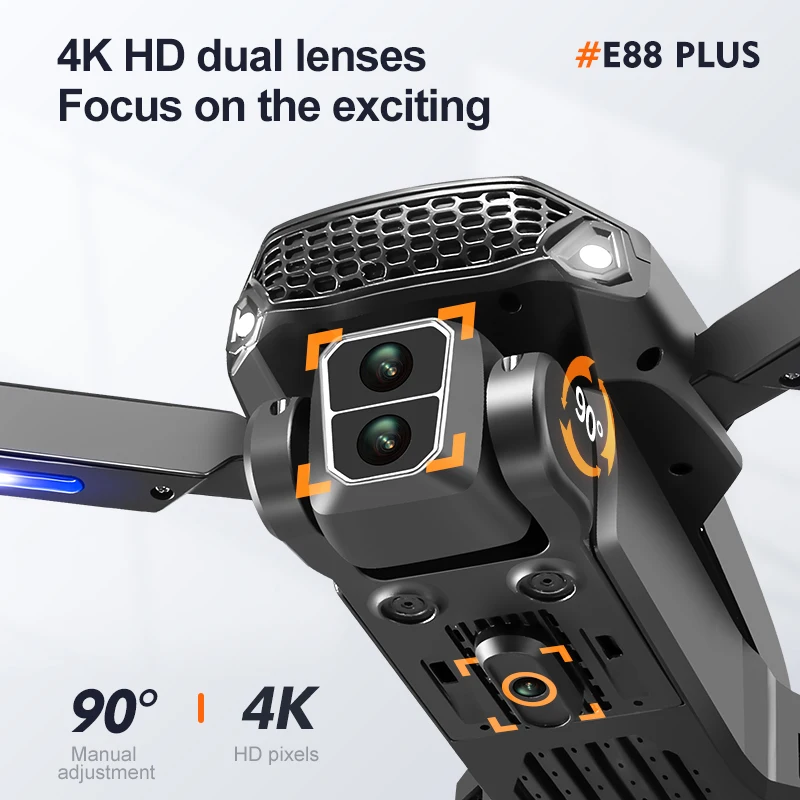 New E88 Plus Quadcopter Drone: - مراجعة Drone Lidar وسعره
