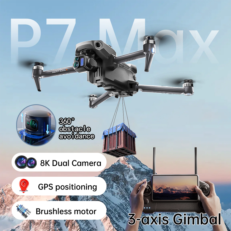 NEW P7 Max Drone 8K Camera GPS - مراجعة Drone Photogrammetry وسعره