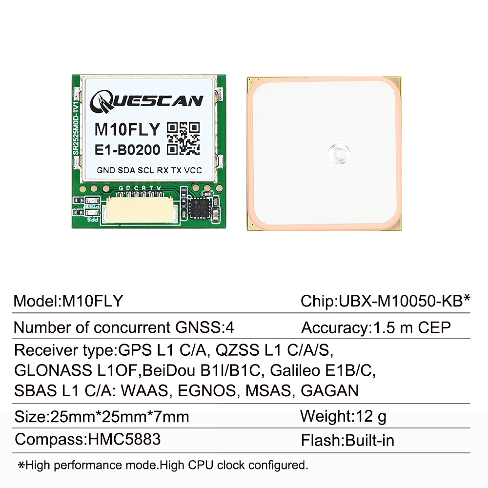 Quescan 25mm*25mm M10FLY 10Hz  - مراجعة Drone Mapping وسعره