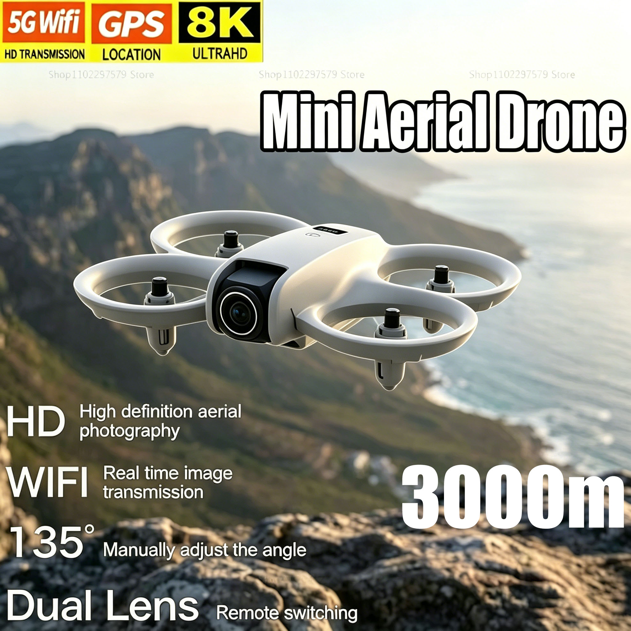 Mini Drone with 8K HD Camera F - مراجعة Drone Lidar وسعره