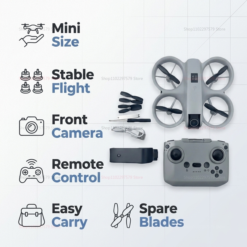 Mini Drone with 8K HD Camera F - مراجعة Drone Lidar وسعره