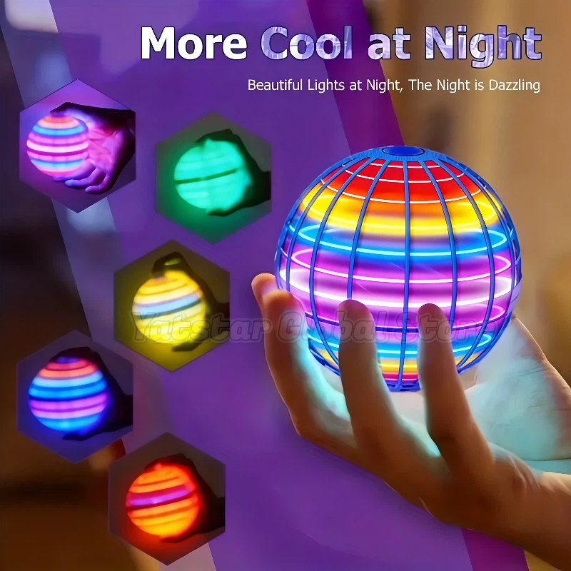 LED Light Up Flying Orb Boomer - مراجعة Drone Aerial Photography وسعره