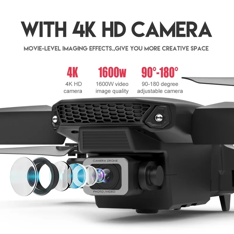E88 ProIntelligent Folding Dro - مراجعة Drone Cinematic وسعره
