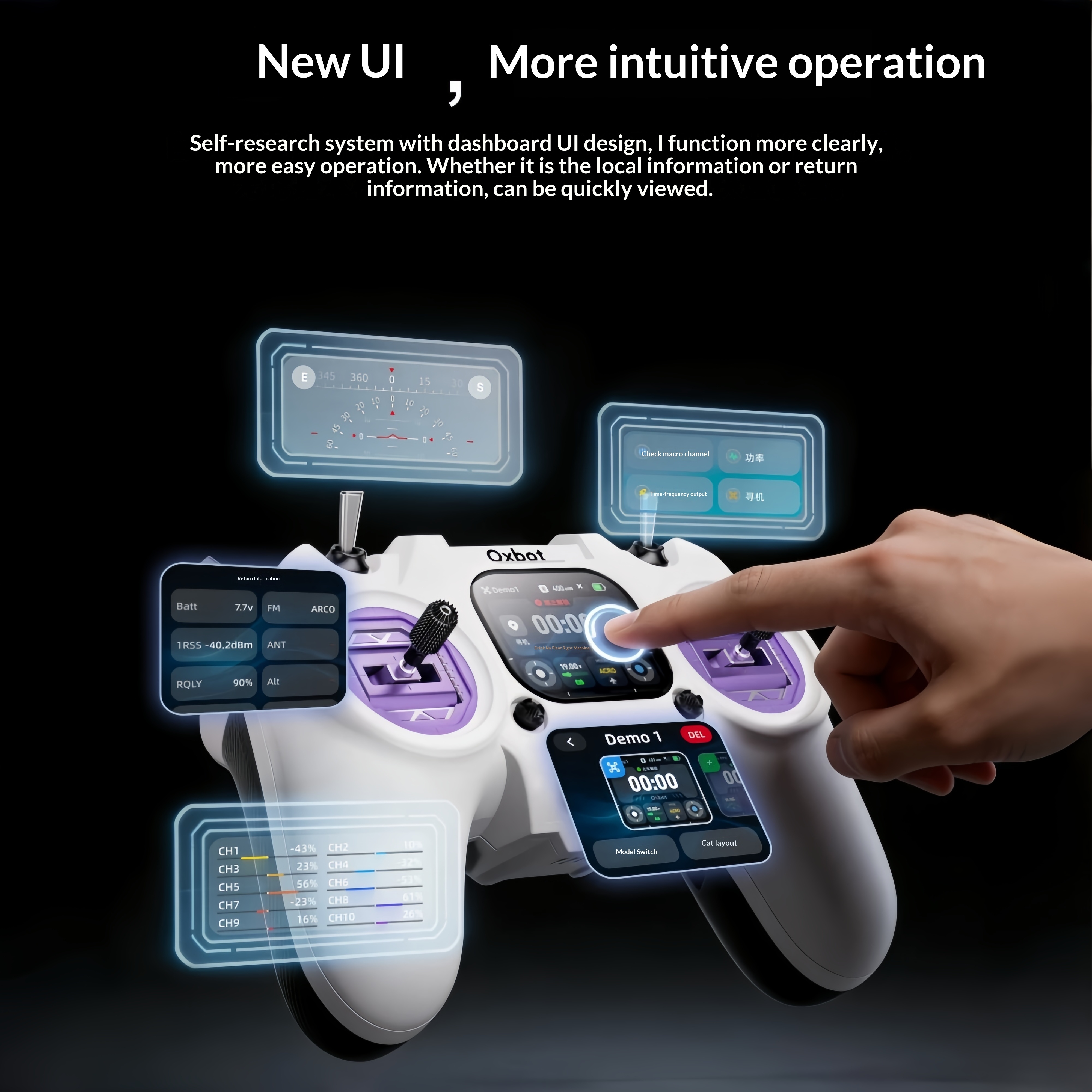 Oxbot R1 Fpv Remote Controller - مراجعة Drone Surveying وسعره