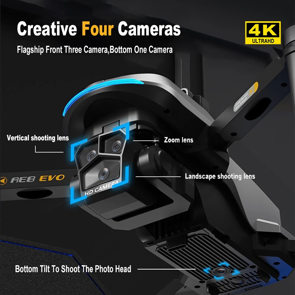 AE8 EVO Drone 4K Professional  - مراجعة Drone Lidar وسعره