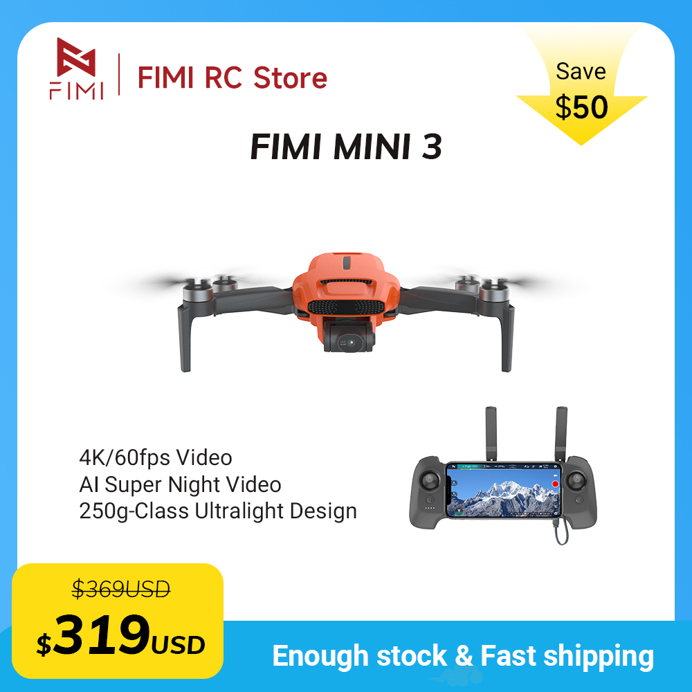 FIMI MINI 3 Camere drone 4K 60 - مراجعة Drone Video Production وسعره